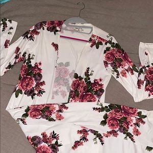 Floral Long Sleeve Cardigan